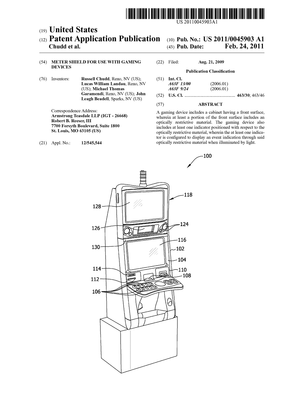 METER SHIELD FOR USE WITH GAMING DEVICES - diagram, schematic, and image 01