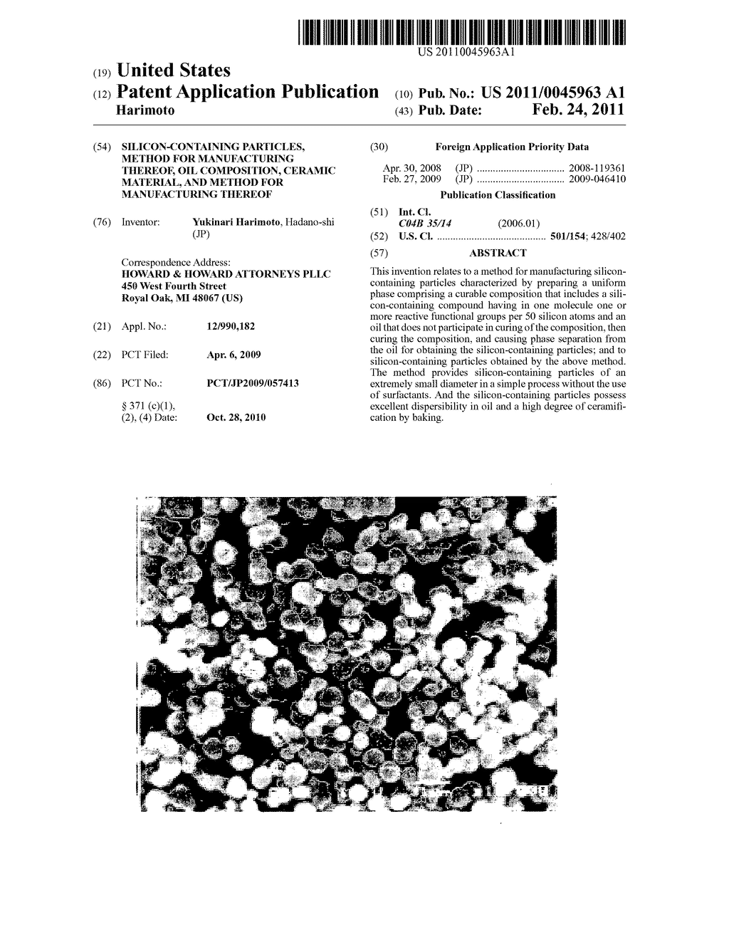 Silicon-Containing Particles, Method For Manufacturing Thereof, Oil Composition, Ceramic Material, And Method For Manufacturing Thereof - diagram, schematic, and image 01