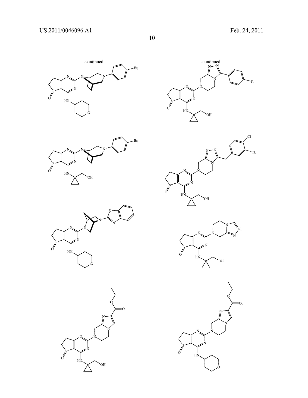 NOVEL PIPERAZINO-DIHYDROTHIENOPYRIMIDINE DERIVATIVES - diagram, schematic, and image 11