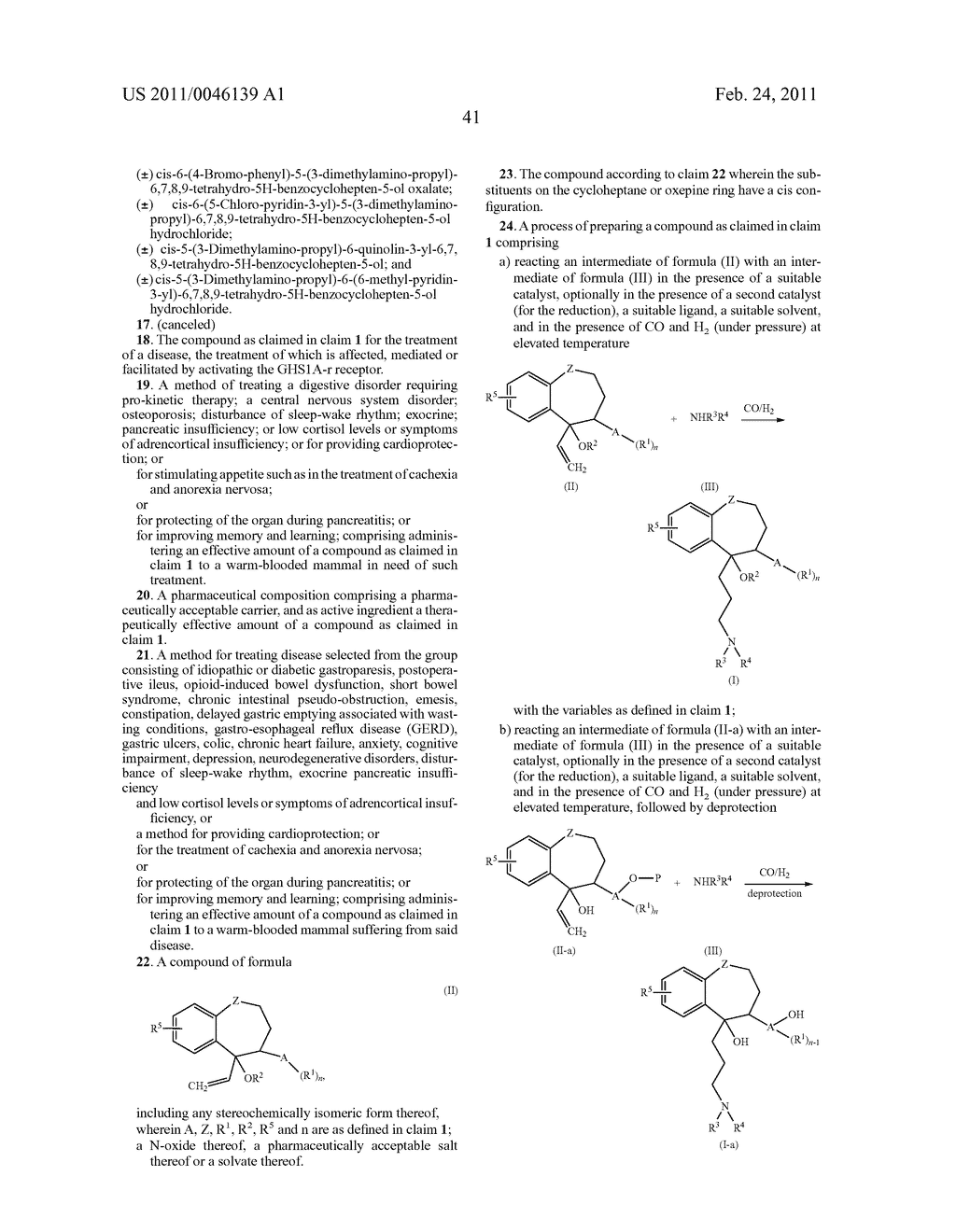 BENZOCYCLOHEPTANE AND BENZOXEPINE DERIVATIVES - diagram, schematic, and image 43
