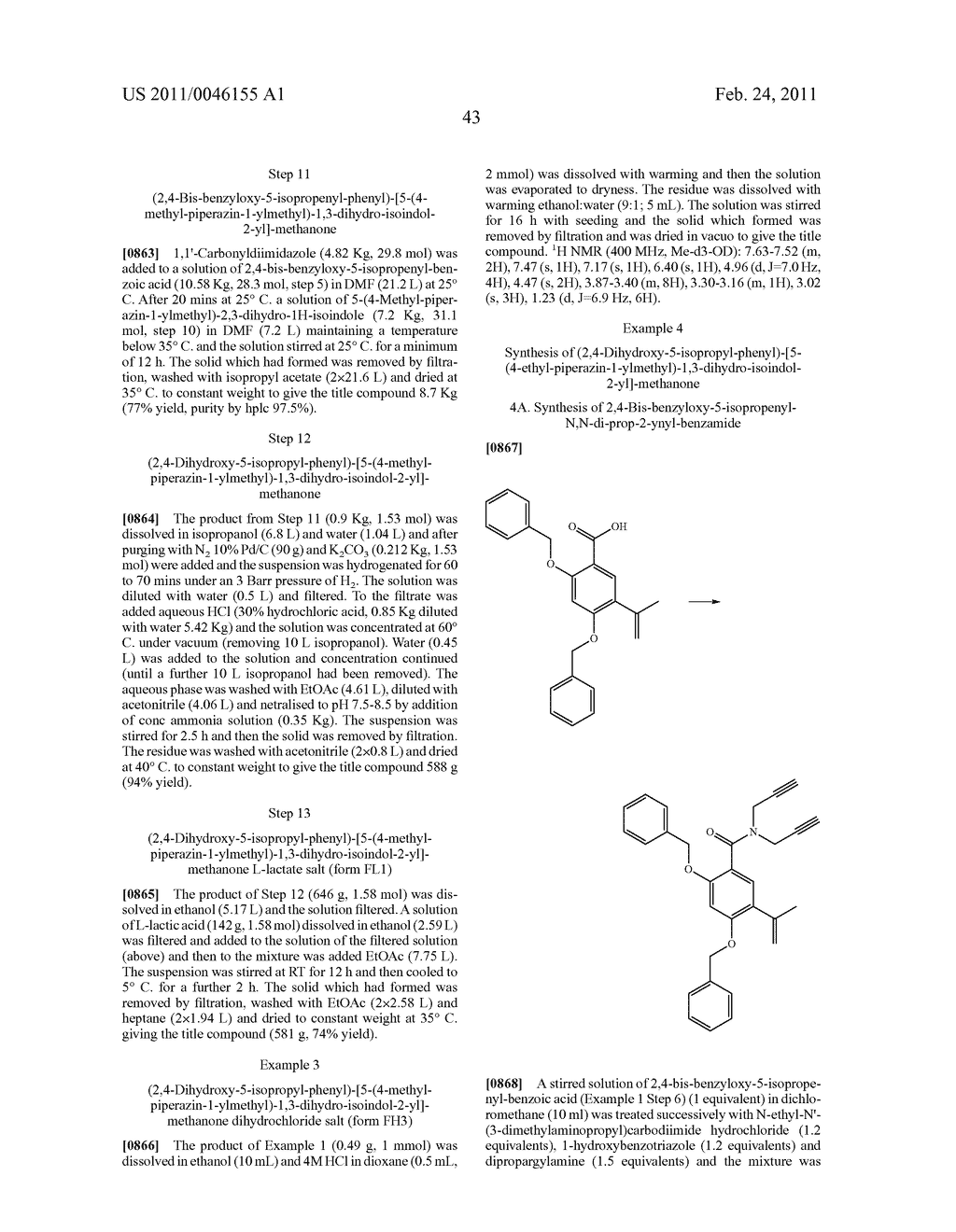 HYDROBENZAMIDE DERIVATIVES AS INHIBITORS OF HSP90 - diagram, schematic, and image 56