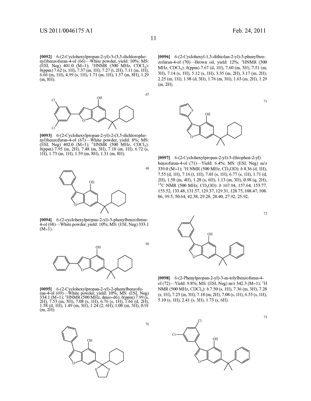 BENZOFURAN CANNABINOID COMPOUNDS AND RELATED METHODS OF USE - diagram, schematic, and image 24