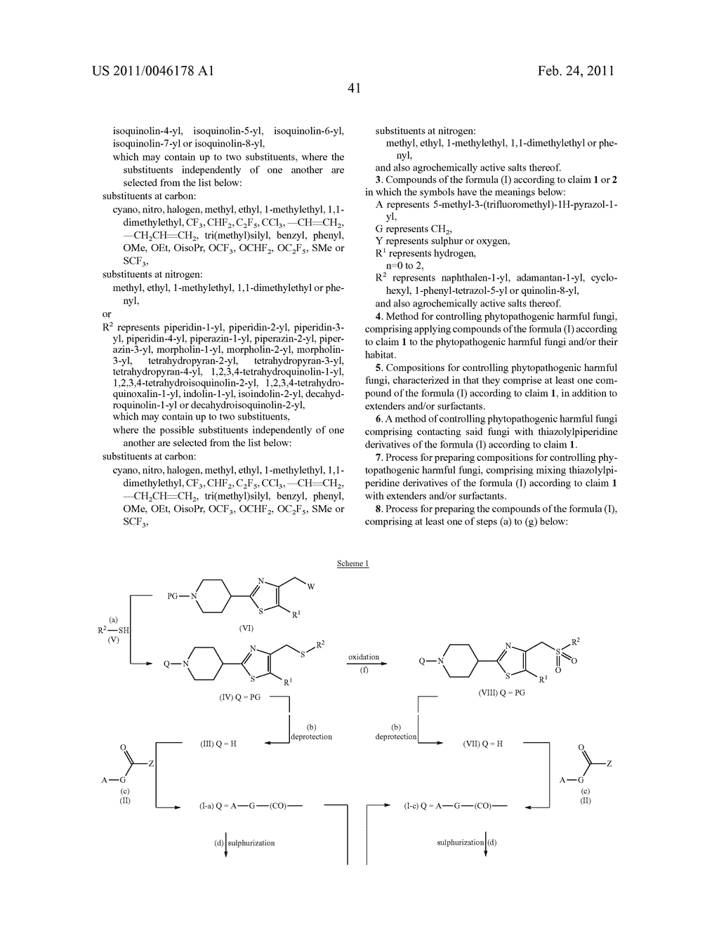 Thiazolylpiperidine Derivatives as Fungicides - diagram, schematic, and image 42