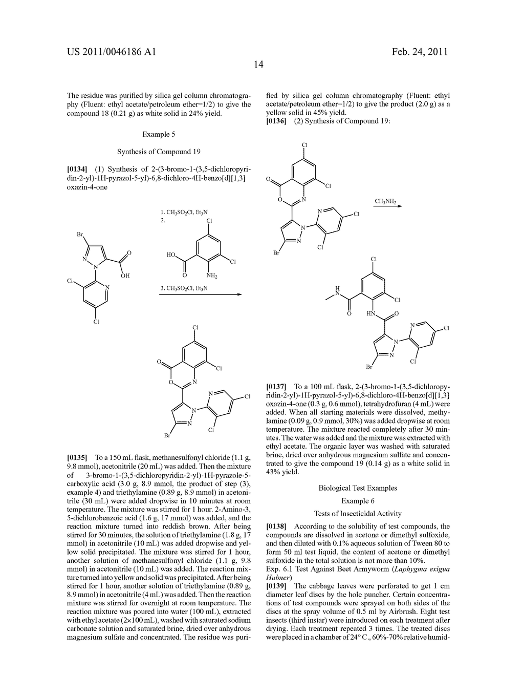 1-Substituted Pyridyl-Pyrazolyl Amide Compounds and Uses Thereof - diagram, schematic, and image 15