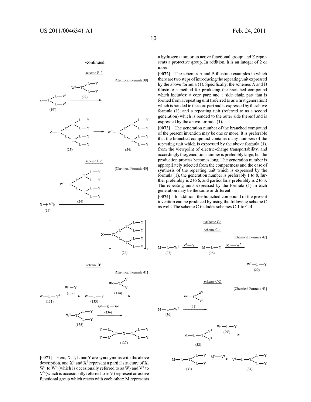 BRANCHED COMPOUNDS, ORGANIC THIN FILMS MADE BY USING THE SAME, AND ORGANIC FILM DEVICES - diagram, schematic, and image 24