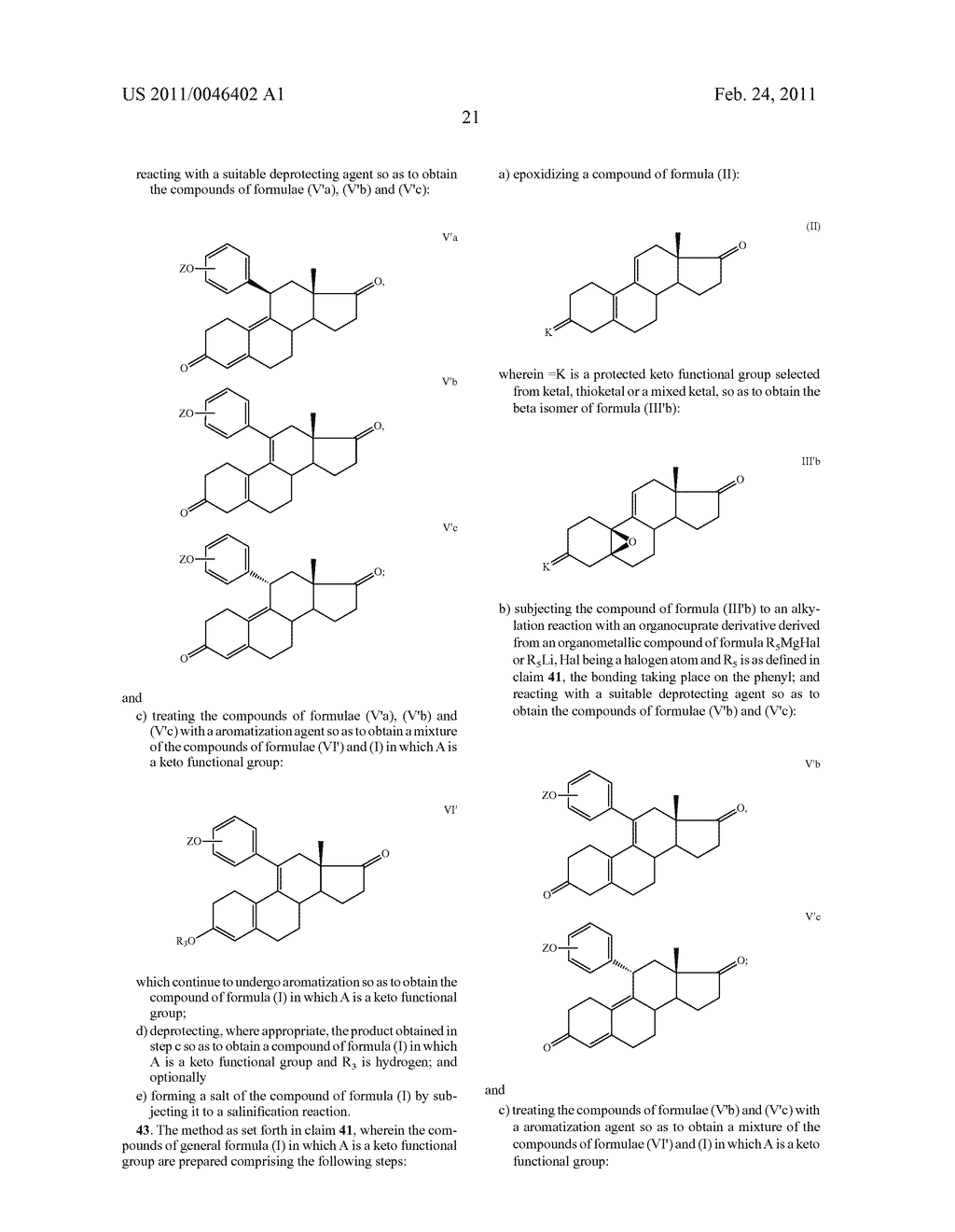 NOVEL METHOD AND INTERMEDIATES FOR PREPARING 19-NORSTEROID COMPOUNDS - diagram, schematic, and image 22