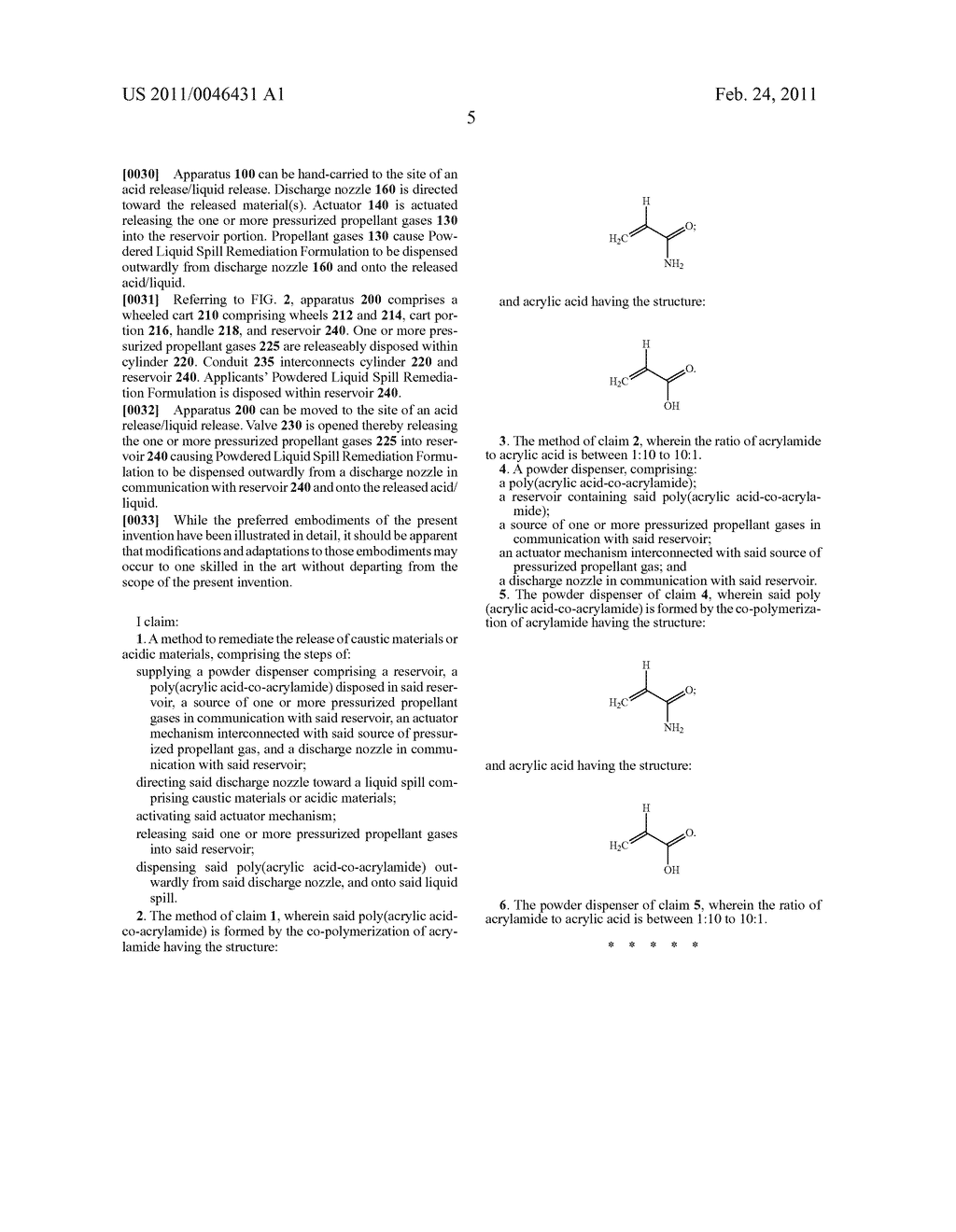 APPARATUS, COMPOSITION, AND METHOD TO REMEDIATE AN ACID AND/OR LIQUID SPILL - diagram, schematic, and image 08