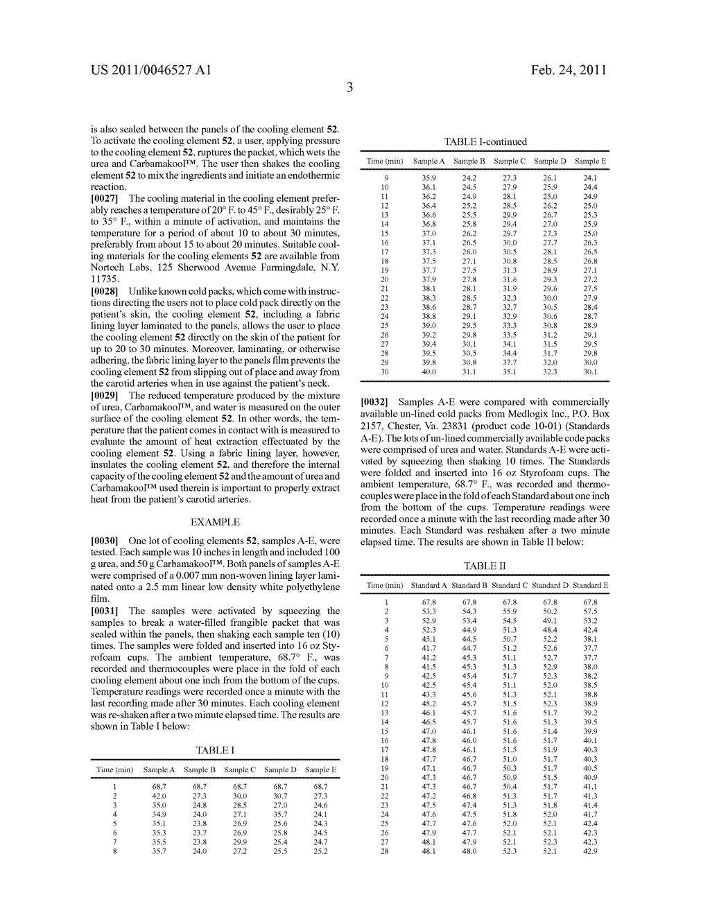 ARTERIAL COOLING ELEMENTS FOR USE WITH A CERVICAL IMMOBILIZATION COLLAR - diagram, schematic, and image 11