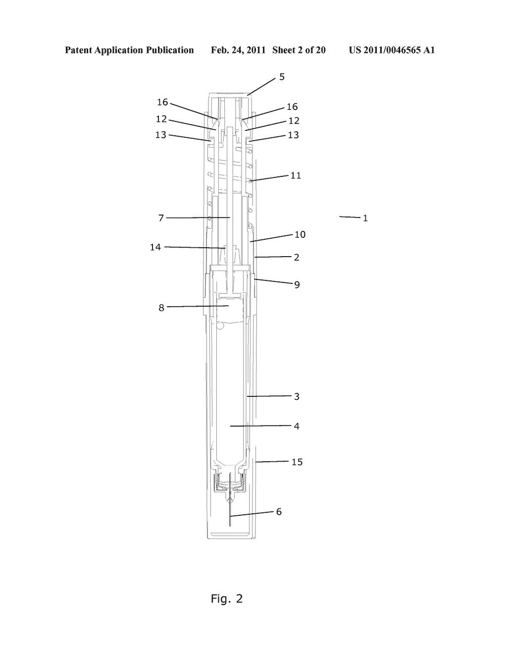 DEVICE FOR INJECTING APPORTIONED DOSES OF LIQUID DRUG - diagram, schematic, and image 03