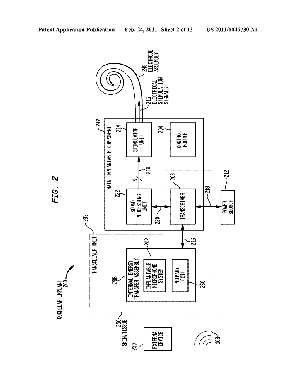 IMPLANTABLE MICROPHONE SYSTEM - diagram, schematic, and image 03