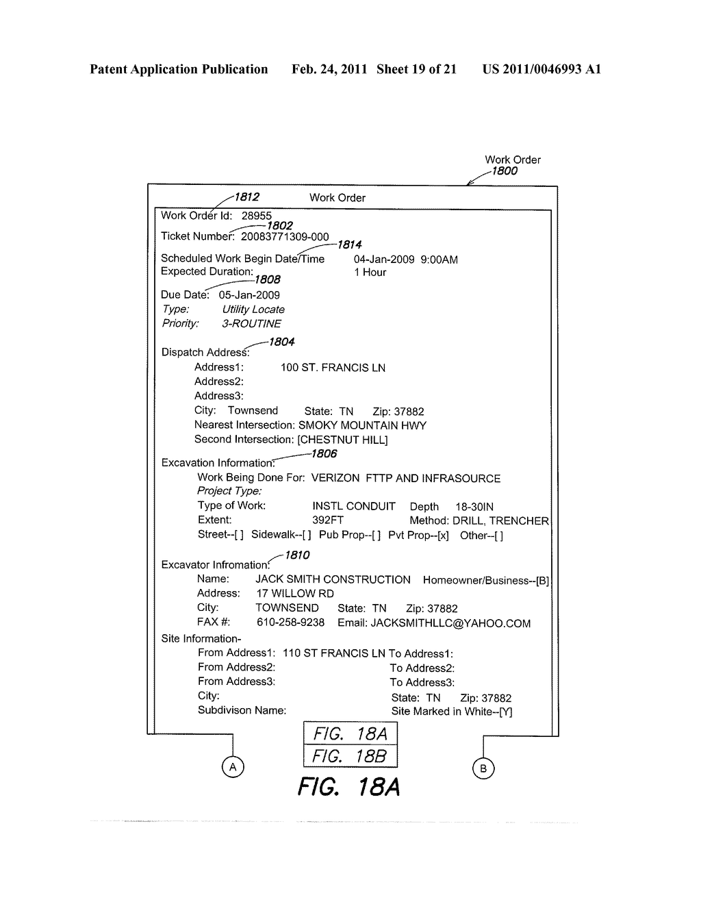 METHODS AND APPARATUS FOR ASSESSING RISKS ASSOCIATED WITH LOCATE REQUEST TICKETS - diagram, schematic, and image 20