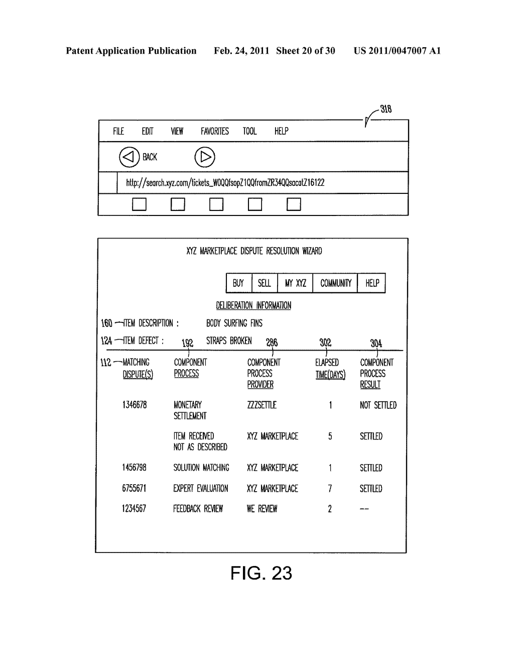 SYSTEM AND METHOD FOR COMMUNITY-BASED DISPUTE RESOLUTION - diagram, schematic, and image 21