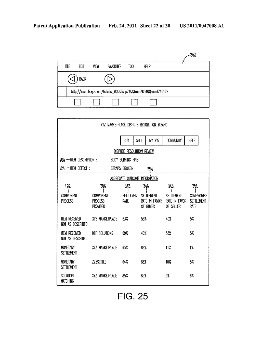 SYSTEM AND METHOD FOR FEE DETERMINATION IN A COMMUNITY-BASED DISPUTE RESOLUTION - diagram, schematic, and image 23