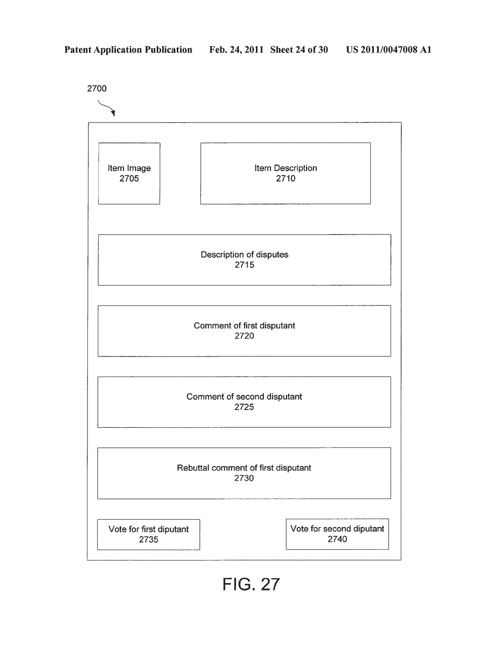 SYSTEM AND METHOD FOR FEE DETERMINATION IN A COMMUNITY-BASED DISPUTE RESOLUTION - diagram, schematic, and image 25