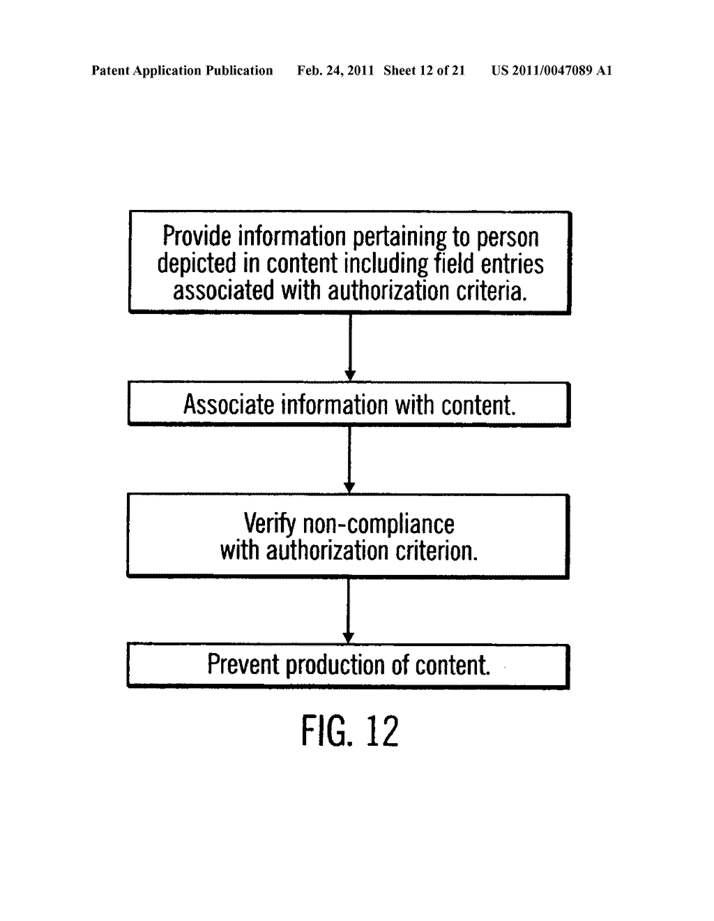 Record-keeping system for transmission and production of content - diagram, schematic, and image 13