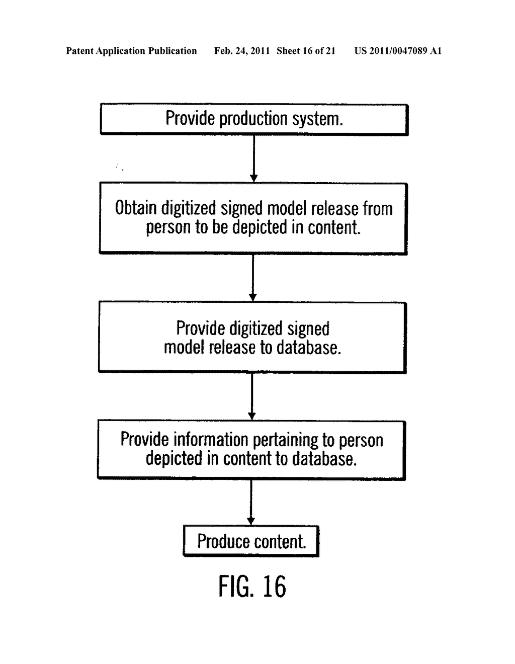 Record-keeping system for transmission and production of content - diagram, schematic, and image 17