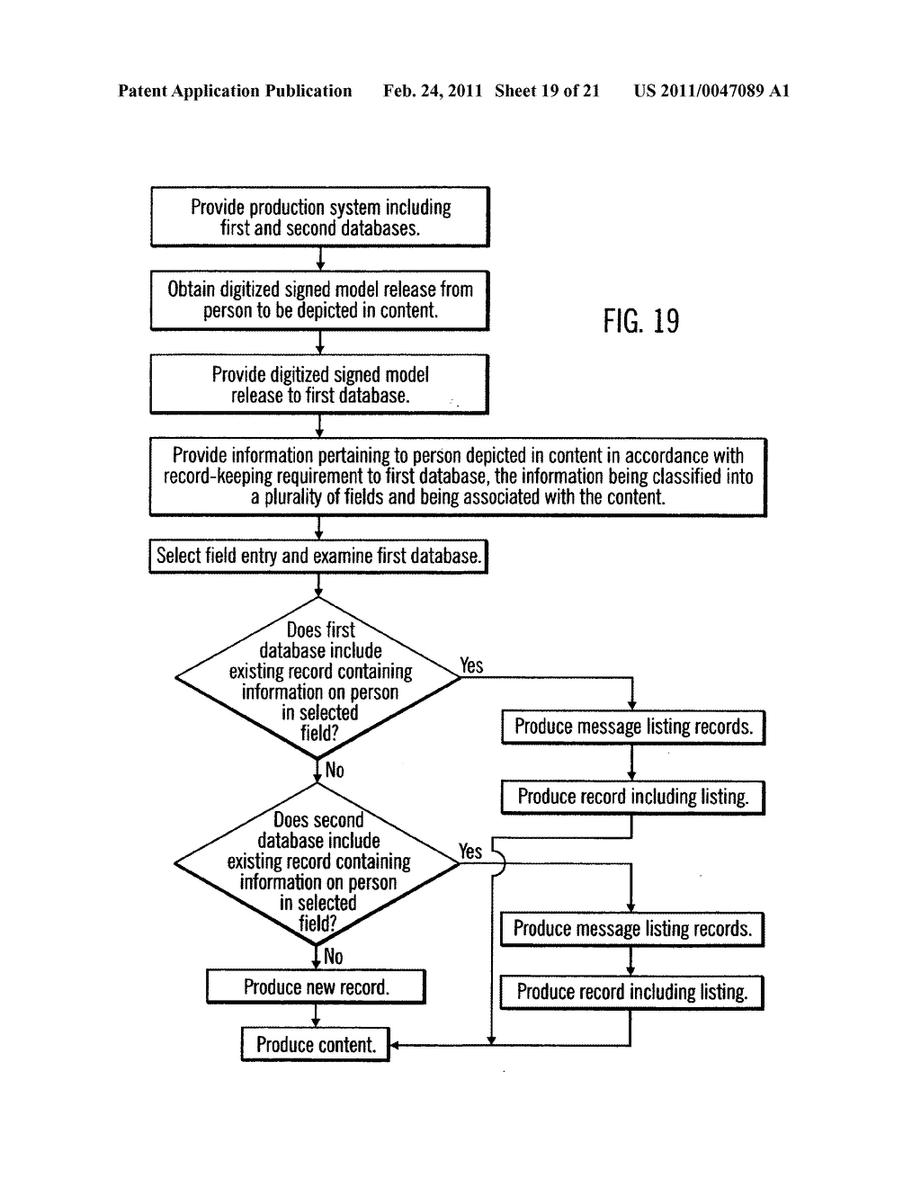 Record-keeping system for transmission and production of content - diagram, schematic, and image 20