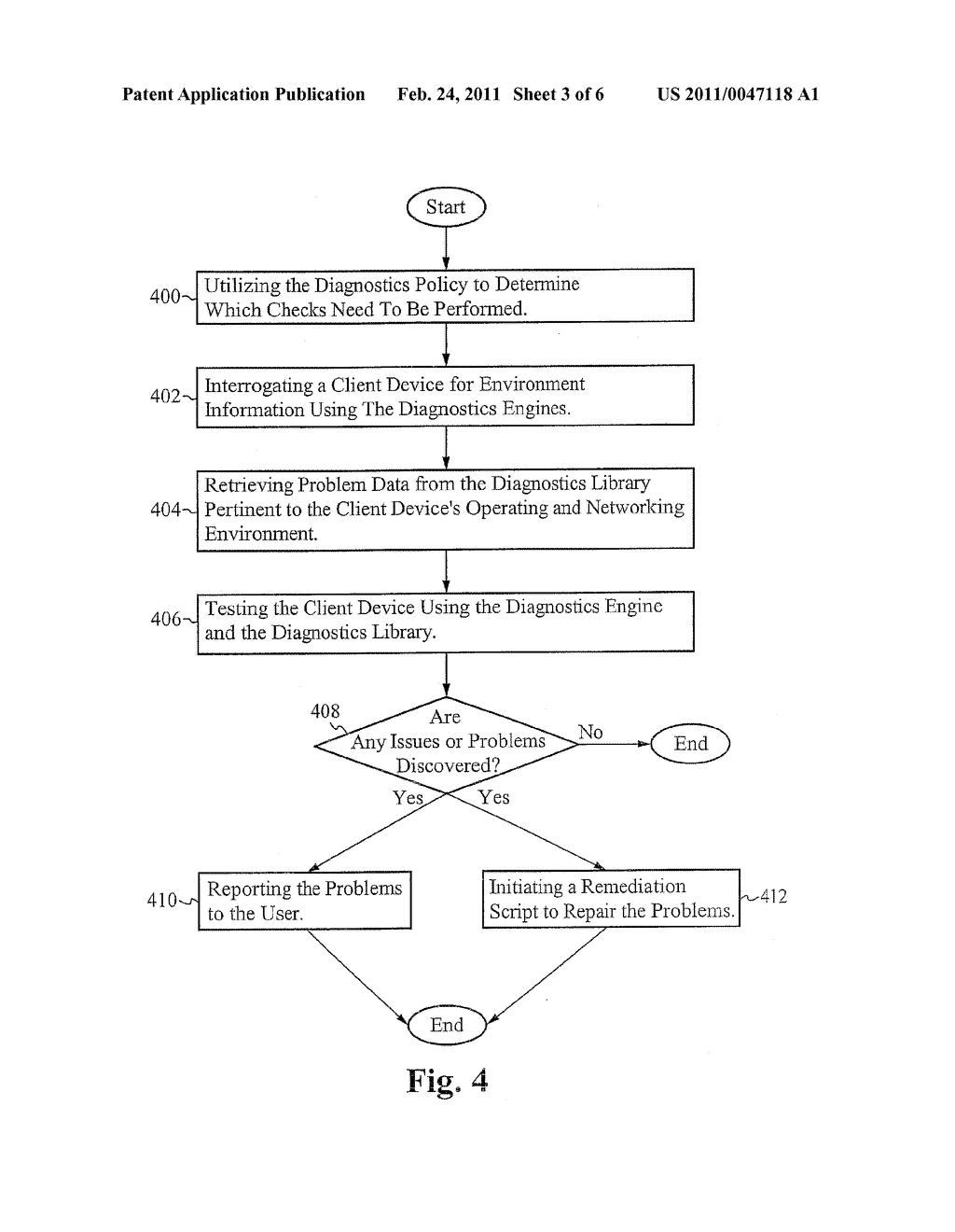 SECURE VIRTUAL PRIVATE NETWORK UTILIZING A DIAGNOSTICS POLICY AND DIAGNOSTICS ENGINE TO ESTABLISH A SECURE NETWORK CONNECTION - diagram, schematic, and image 04