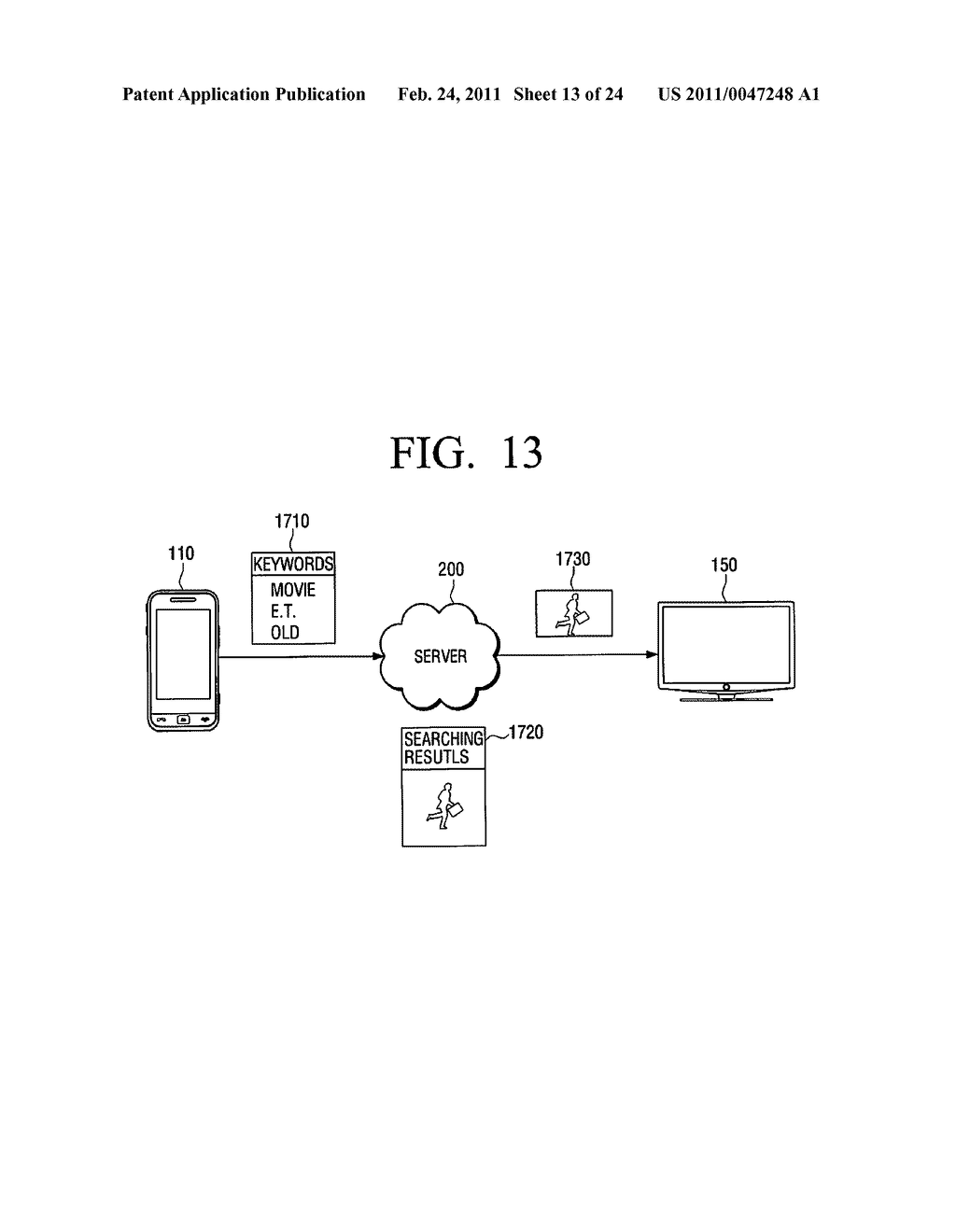 SHARED DATA TRANSMITTING METHOD, SERVER, AND SYSTEM - diagram, schematic, and image 14