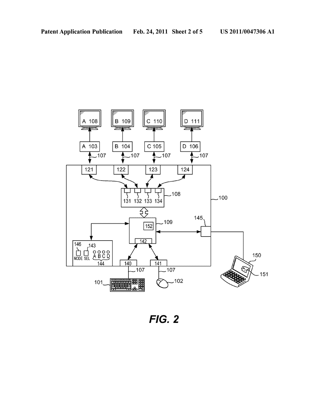 COMPUTER INPUT SWITCHING DEVICE - diagram, schematic, and image 03