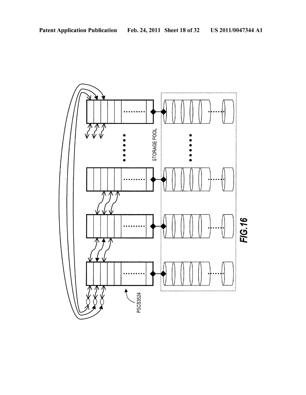 STORAGE SYSTEM FOR A STORAGE POOL AND VIRTUAL VOLUMES - diagram, schematic, and image 19