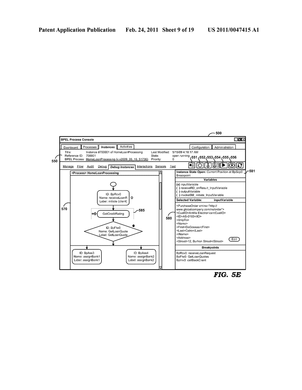 DEBUGGING OF BUSINESS FLOWS DEPLOYED IN PRODUCTION SERVERS - diagram, schematic, and image 10