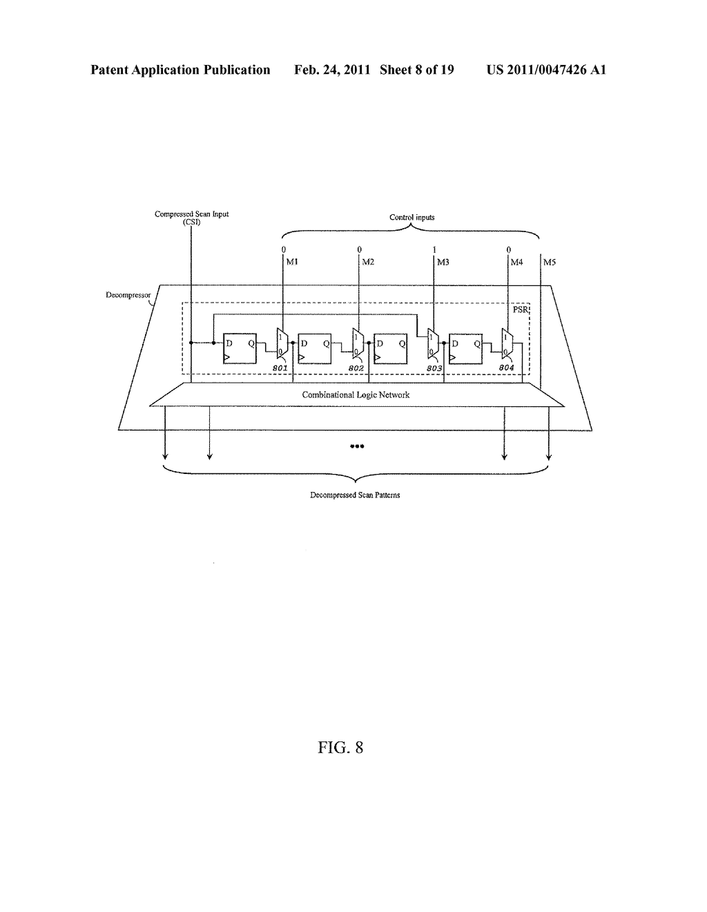 METHOD AND APPARATUS FOR LOW-PIN-COUNT SCAN COMPRESSION - diagram, schematic, and image 09