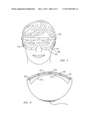 PROTECTIVE EYEWEAR DEVICE WITH LATERAL EYE ACCESS diagram and image