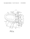 Upright lift toilet seat diagram and image