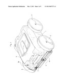 CLEANER APPARATUS FOR A SUBMERGED SURFACE WITH A PROTUBERANCE WHICH ACCELERATES THE INLET FLOW diagram and image