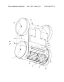 CLEANER APPARATUS FOR A SUBMERGED SURFACE WITH A PROTUBERANCE WHICH ACCELERATES THE INLET FLOW diagram and image