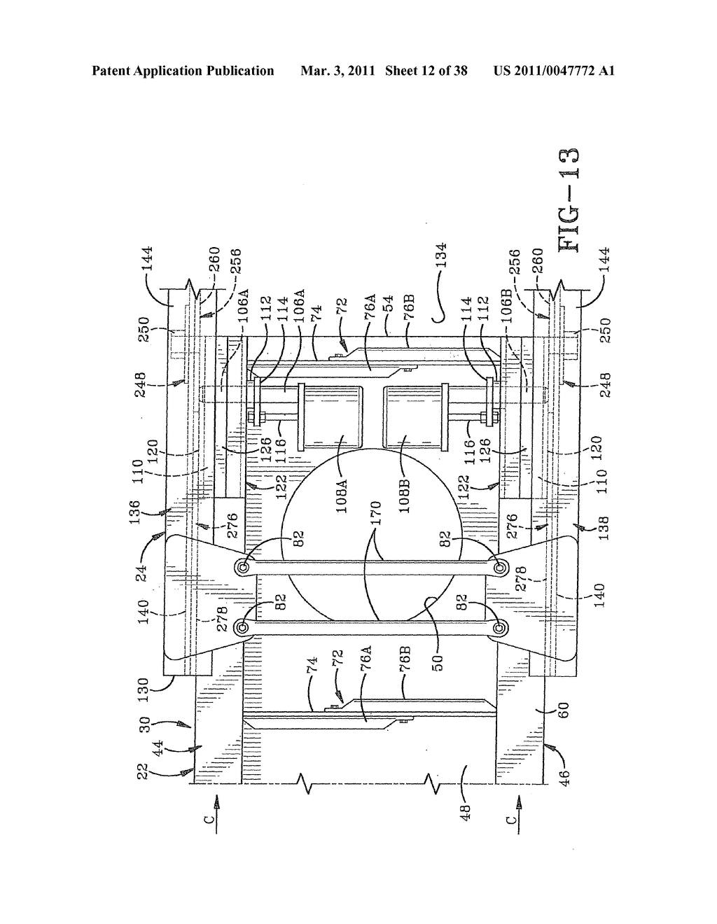 EXTENDABLE TRAILER HAVING A ROLL SUPPORT ASSEMBLY - diagram, schematic, and image 13