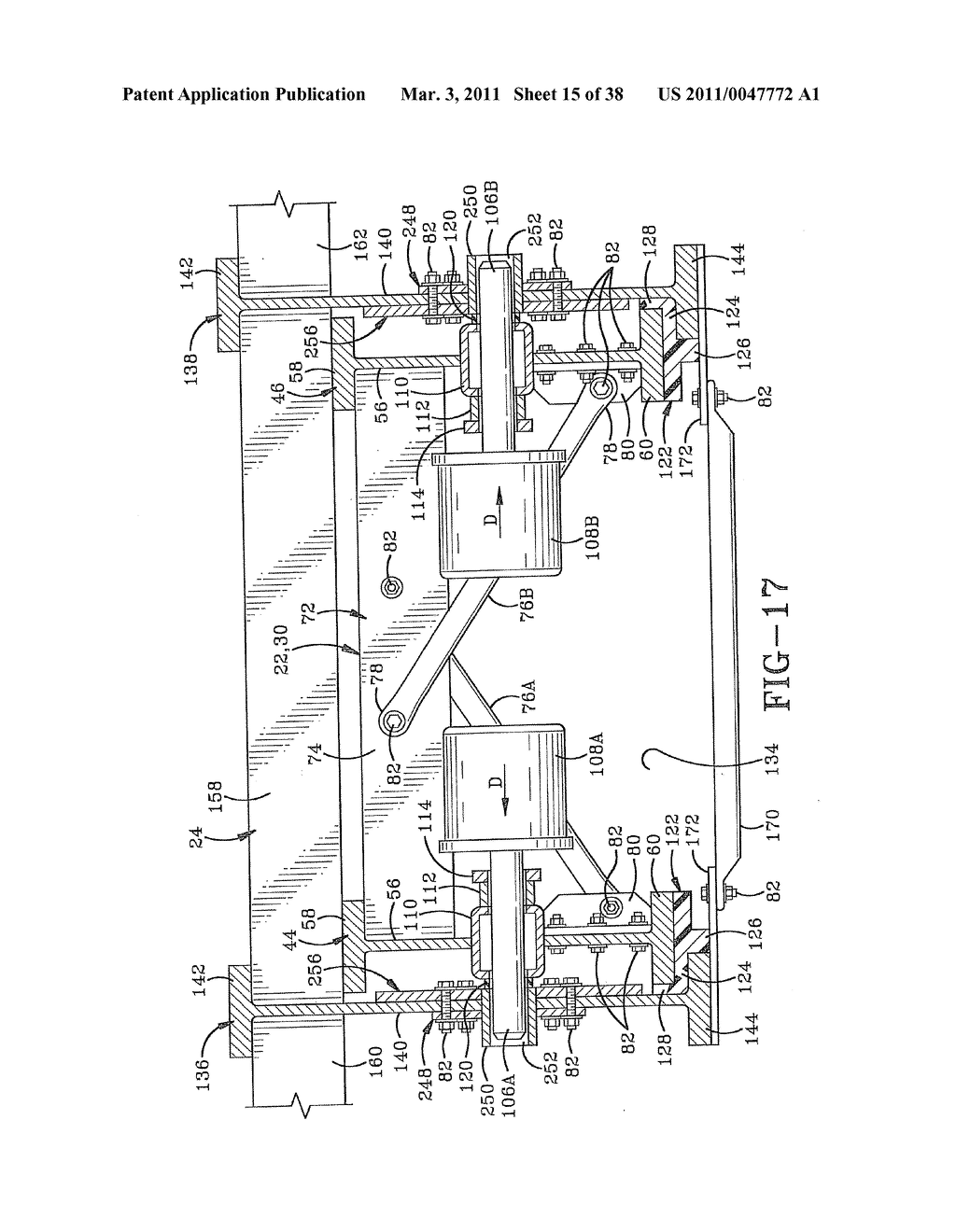 EXTENDABLE TRAILER HAVING A ROLL SUPPORT ASSEMBLY - diagram, schematic, and image 16