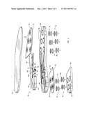 Sole construction for shoe having self-pumping extendable spikes diagram and image