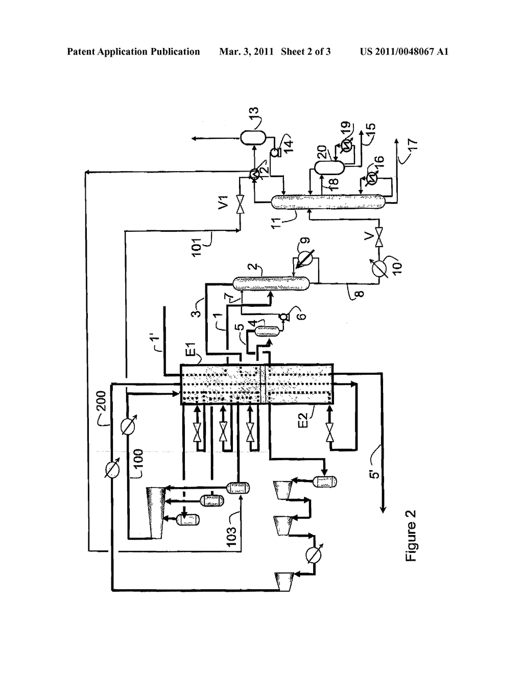 NATURAL GAS LIQUEFACTION METHOD WITH HIGH-PRESSURE FRACTIONATION - diagram, schematic, and image 03