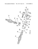 LOOP LOCK HAVING OFFSET CYLINDER AXIS diagram and image