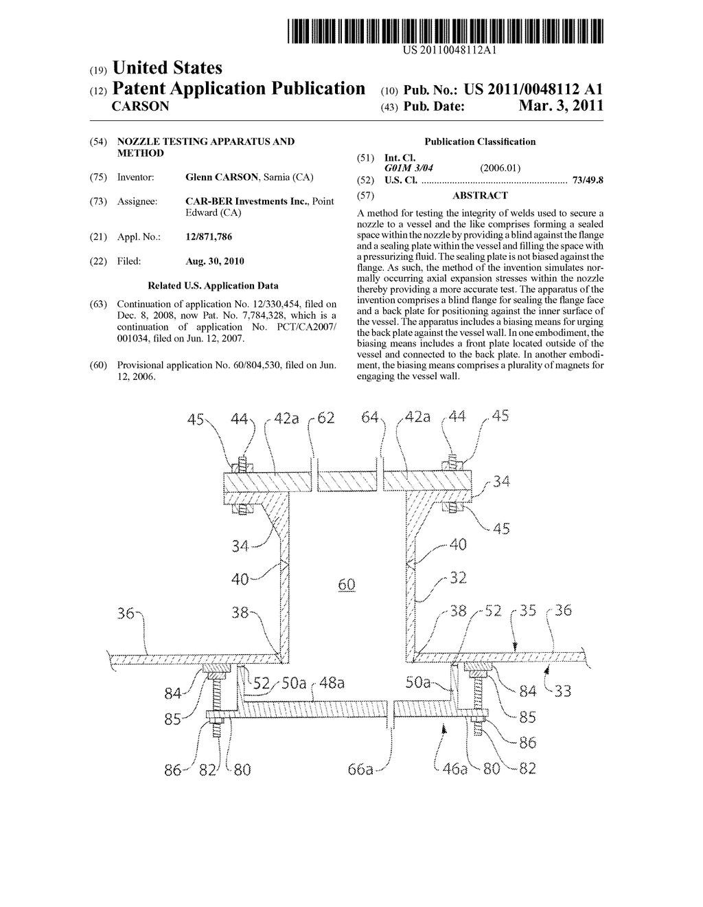 NOZZLE TESTING APPARATUS AND METHOD - diagram, schematic, and image 01