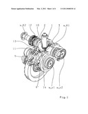 ACTUATING ASSEMBLY FOR A CENTRALLY SYNCRONISED DUAL-CLUTCH TRANSMISSION diagram and image