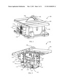 TABLE SAW WITH POSITIVE LOCKING MECHANISM diagram and image