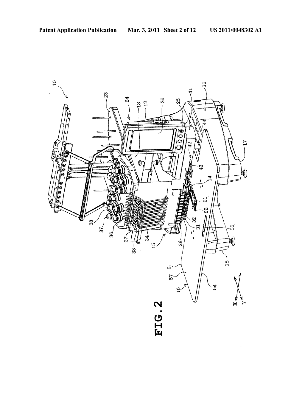 SEWING MACHINE PROVIDED WITH AUXILIARY TABLE - diagram, schematic, and image 03