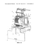 SEWING MACHINE PROVIDED WITH AUXILIARY TABLE diagram and image