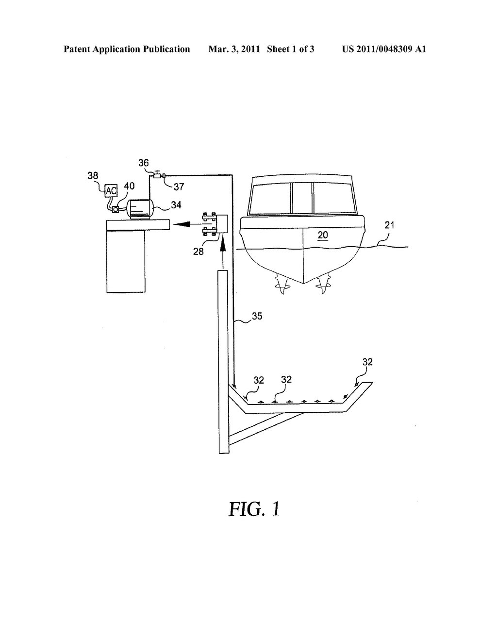 Apparatus and Method for Inhibiting Fouling of an Underwater Surface - diagram, schematic, and image 02