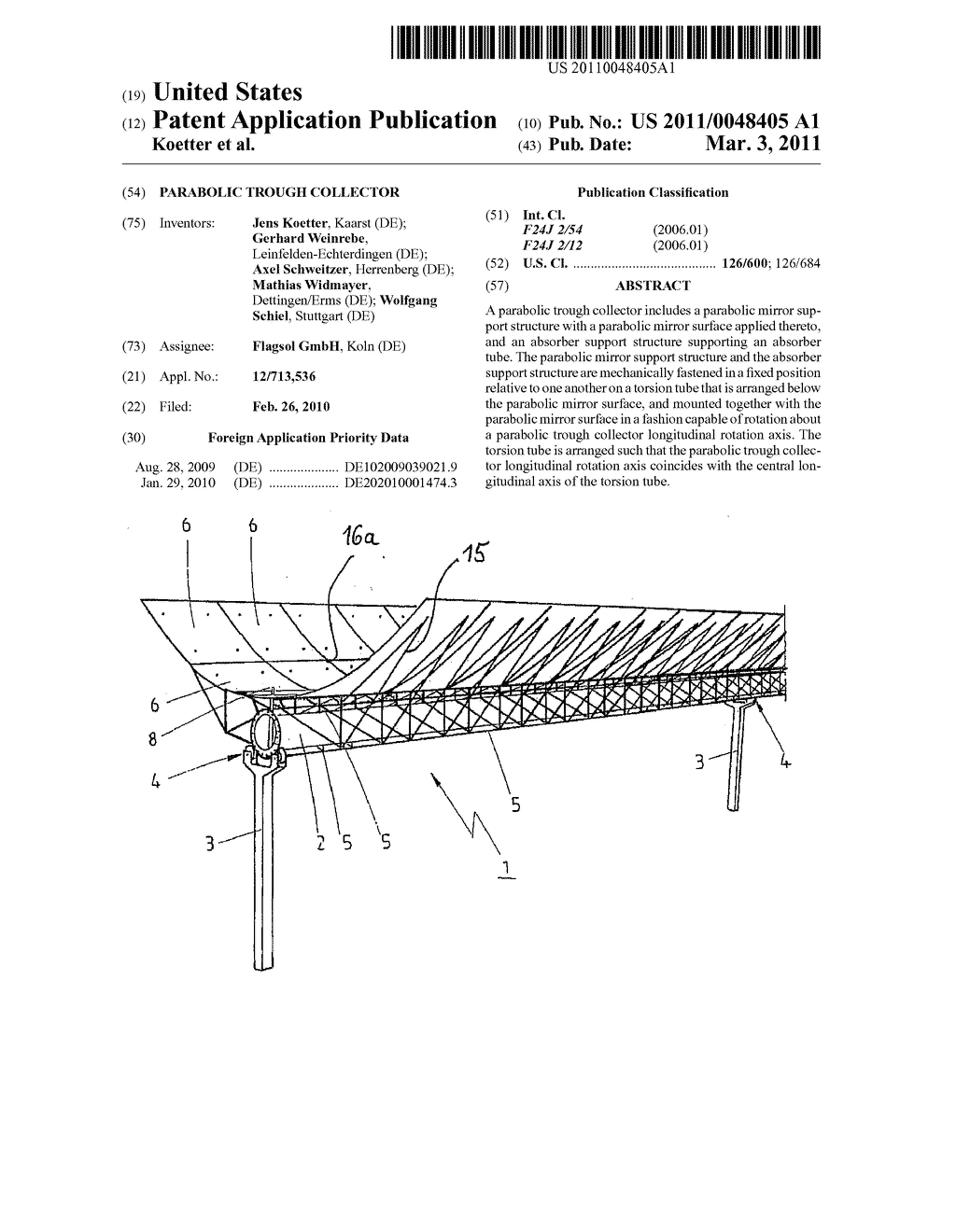 PARABOLIC TROUGH COLLECTOR - diagram, schematic, and image 01