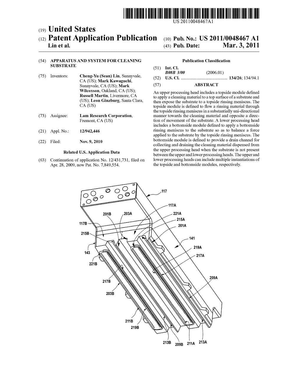 Apparatus and System for Cleaning Substrate - diagram, schematic, and image 01