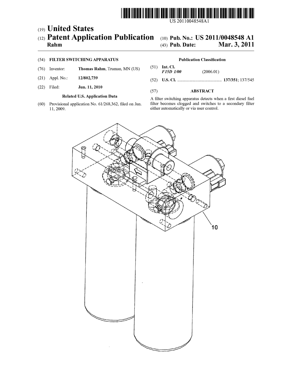 Filter switching apparatus - diagram, schematic, and image 01