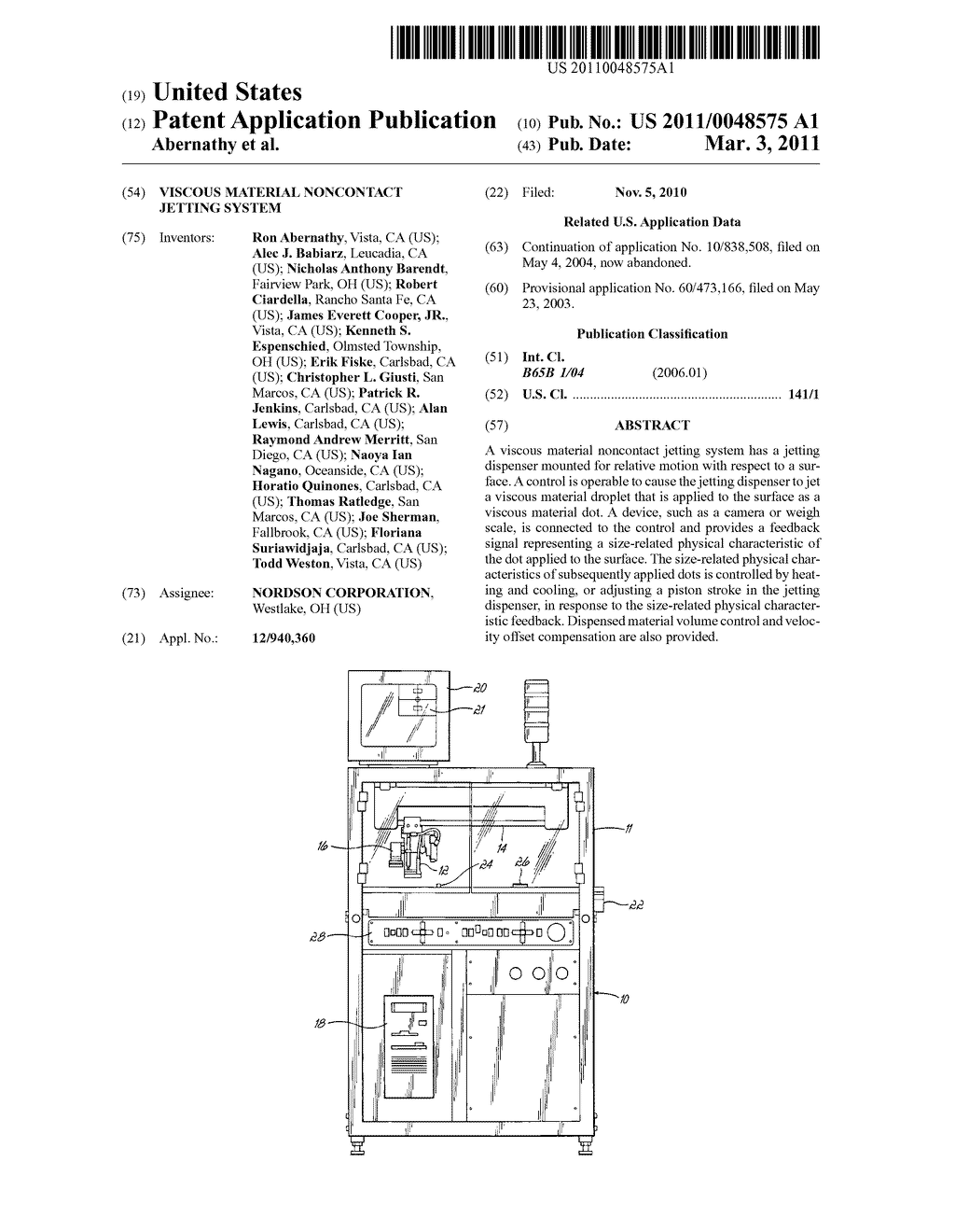 VISCOUS MATERIAL NONCONTACT JETTING SYSTEM - diagram, schematic, and image 01