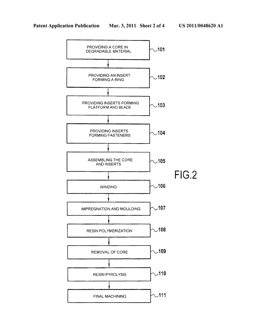 METHOD TO MANUFACTURE A HOLLOW, SINGLE-PIECE BLADED DISC - diagram, schematic, and image 03
