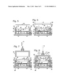 PROCESS AND APPARATUS FOR MAKING AIR-FILLED CELLULAR STRUCTURES FOR USE AS RESILIENT CUSHIONS diagram and image