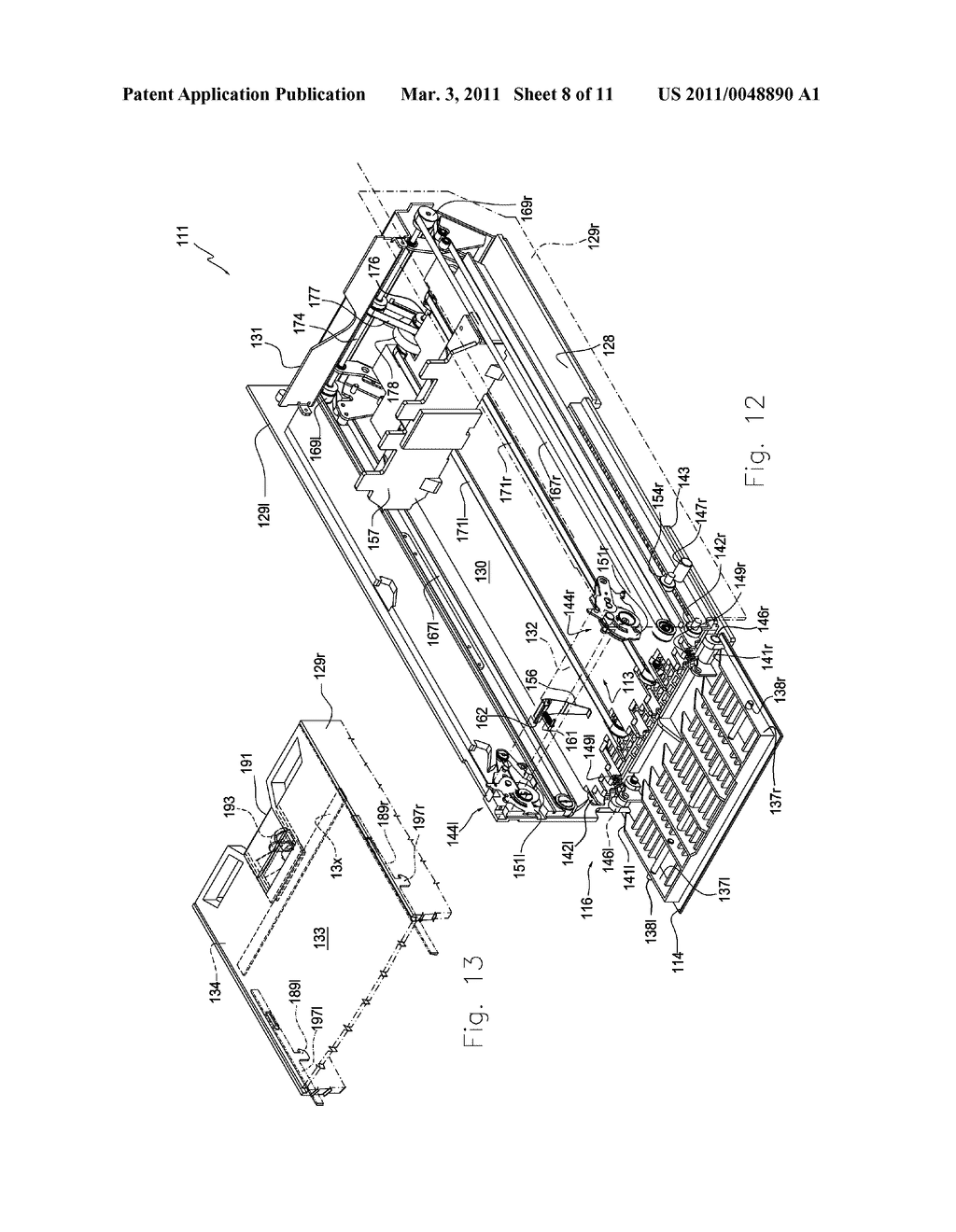 EQUIPMENT FOR THE AUTOMATIC DEPOSIT AND WITHDRAWAL OF BANKNOTES AND RESPECTIVE RECEIPTING AND DISPENSING MODULES - diagram, schematic, and image 09