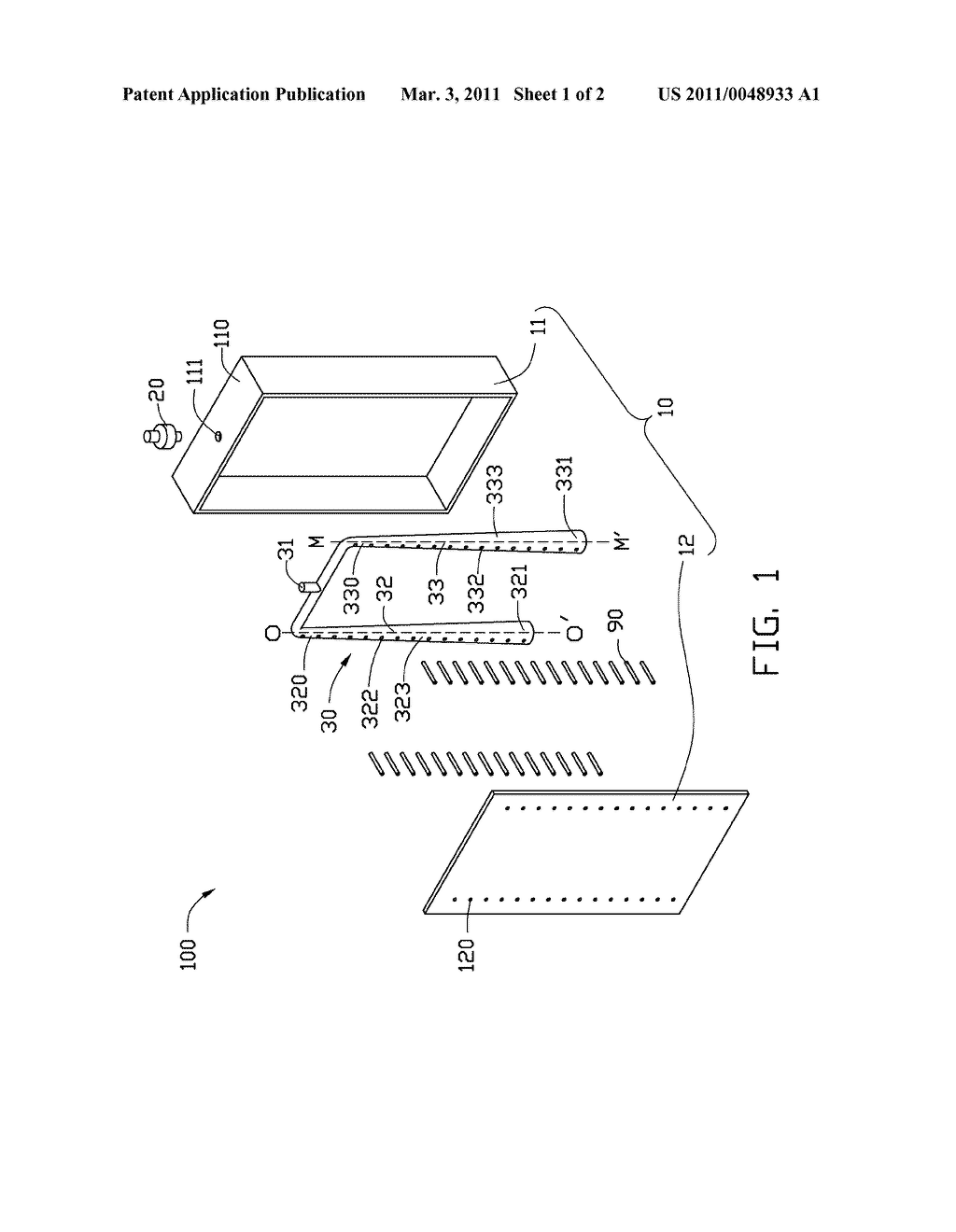 GAS-INPUTTING DEVICE FOR VACUUM SPUTTERING APPARATUS - diagram, schematic, and image 02